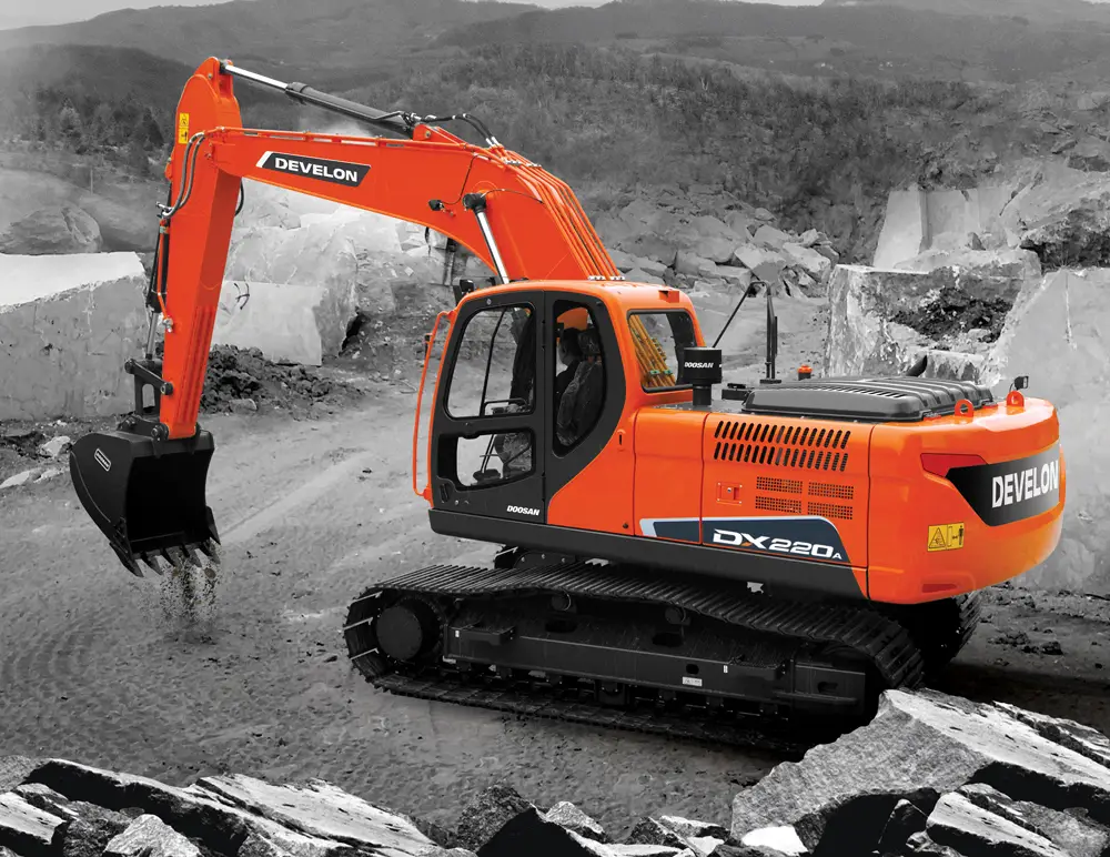 Develon DX220LCA-2 Tracked Excavator