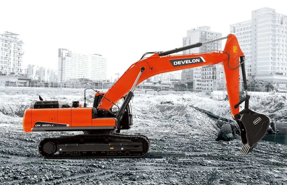 Develon DX360LC-7B tracked excavator