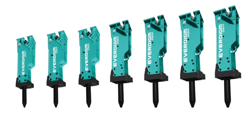excavator hammer attachments