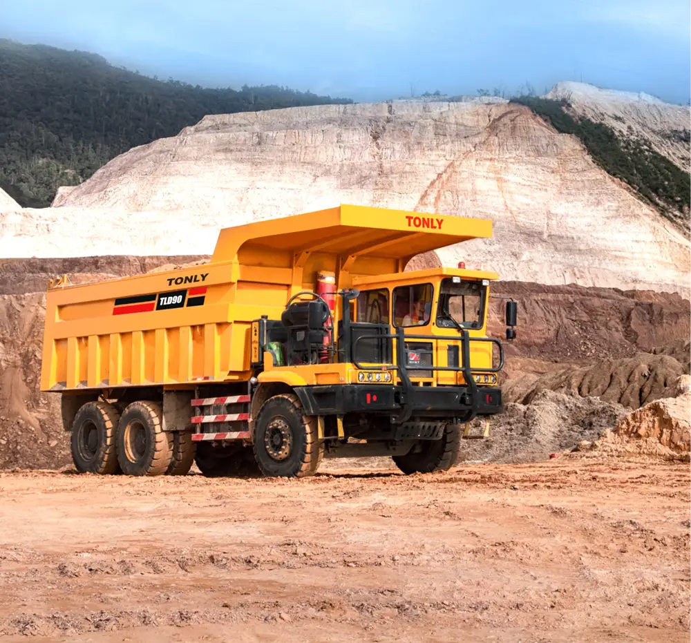 Tonly yellown off road dump truck
